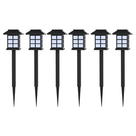 6-Piece Pure Garden Solar Garden Lights