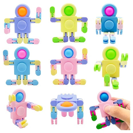 4-Pack Transformable Fidget Spinners