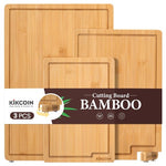 3-Pack Kikcoin Extra Large Bamboo Cutting Boards