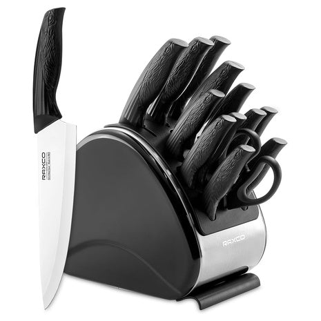 15-Piece Raxco Stainless Steel Kitchen Knife Set