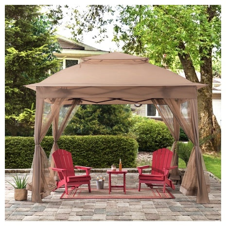 11x11 Soft Top Gazebo With Netting