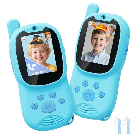 2-Pack Rechargeable Kids Video Walkie Talkies