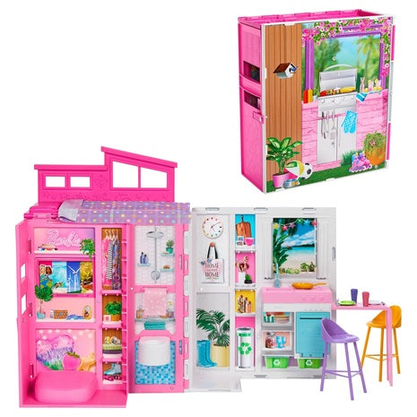 Barbie Getaway House Dollhouse Playset with 11 Accessories