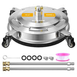 15.5" 4,000 PSI Pressure Washer Surface Cleaner with Wheels & Wands