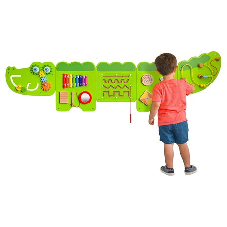 9-Activity Montessori Crocodile Wall Panels