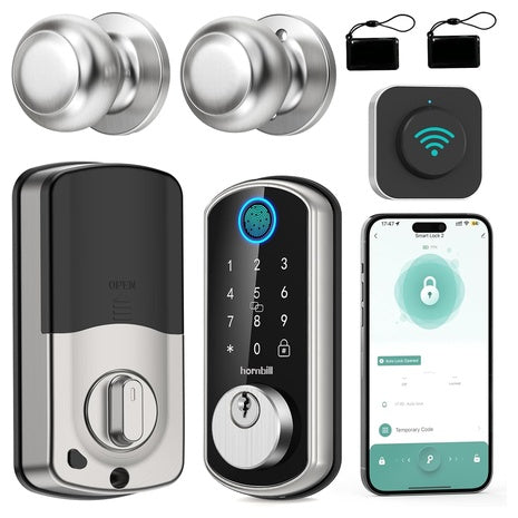 Smart WiFi Keyless Door Lock Set