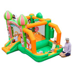 Inflatable Bounce House with Slide, Ball Pit & Blower