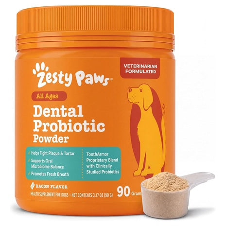 3.17-Oz Zesty Paws Probiotic Dental Powder For Dogs Teeth