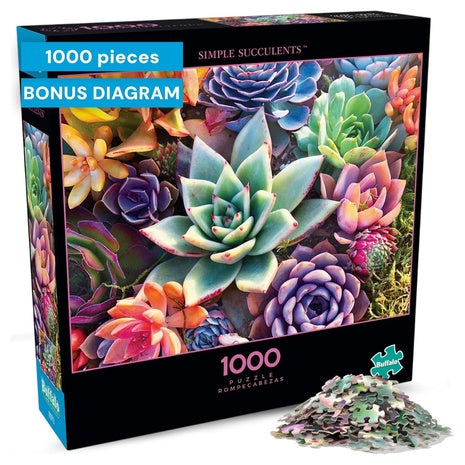 1000 Piece Simple Succulent Puzzle