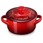 Le Creuset 8-Oz Stoneware Holly Mini Round Cocotte