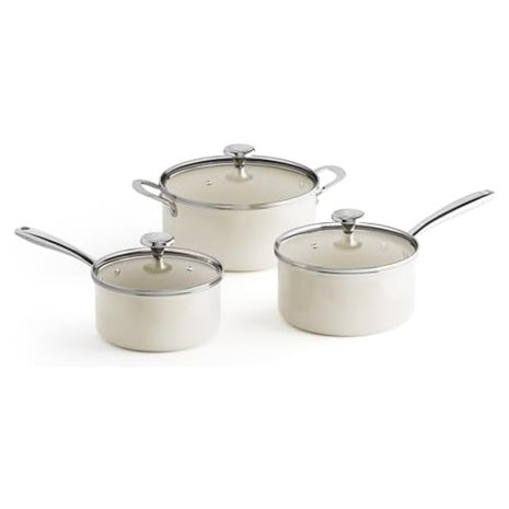 6-Piece Nonstick Stainless Steel Ceramic Cooking Pot