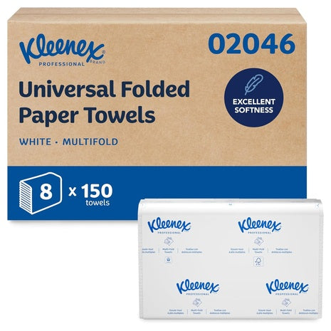 1200 Kleenex Professional Multifold Paper Towels Sheets