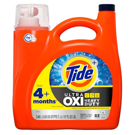 332 Loads Tide Heavy Duty Ultra OXI HE Liquid Laundry Detergent