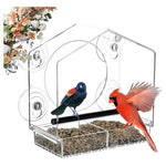 Clear Acrylic Window Bird Feeder