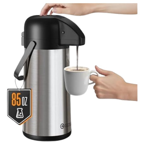 85oz Or 64oz Geouja Airpot Coffee Carafe For Keeping Hot