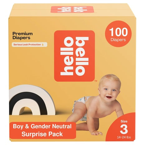 100 Hello Bello Size 3 Diapers