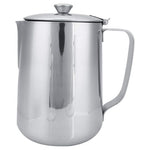 Stainless Steel Coffee Steaming Pitcher With Lid