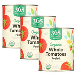 3 Cans of 365 Organic Whole Peeled Tomatoes (28 Oz)