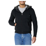 Men's Sherpa Lined Full-Zip Fleece Sweatshirt Hoodie
