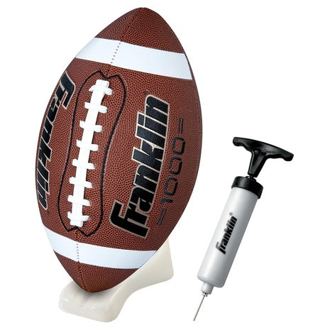 Franklin Sports Grip-Rite Football, Kicking Tee & Pump Set