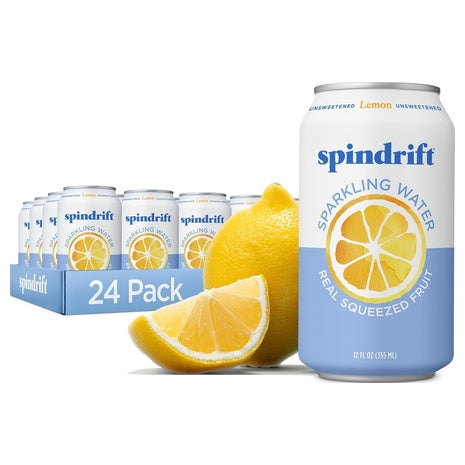 24 Cans Spindrift Lemon Sparkling Water