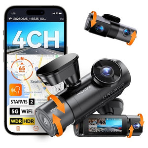 Vantrue N5S 4-Channel STARVIS 2 360 Degree WiFi Dash Cam