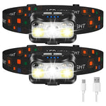 2-Pack Rechargeable LED Headlamps