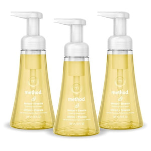 3 Pack Method Foaming Hand Wash, Lemon + Freesia