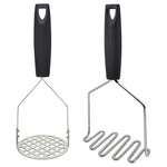 2-Piece Stainless Steel Potato Masher Set