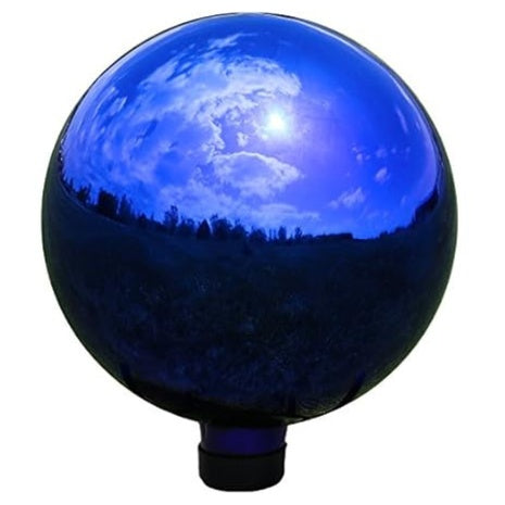 10" Sunnydaze Reflective Mirrored Surface Gazing Globe Ball