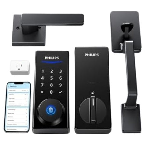 Philips Wi-Fi Keyless Entry Keypad Door Smart Lock With Handle
