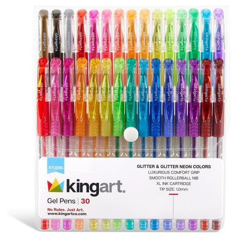 30 Glitter Gel Pens