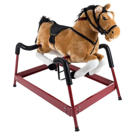 Kids Plush Rocking Ride-On Horse