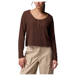 Columbia Women's Brea Falls Grid Henley Long Sleeve T-Shirt (Various)