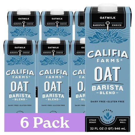 6-Pack Califia Farms Oat Barista Blend Oat Milk