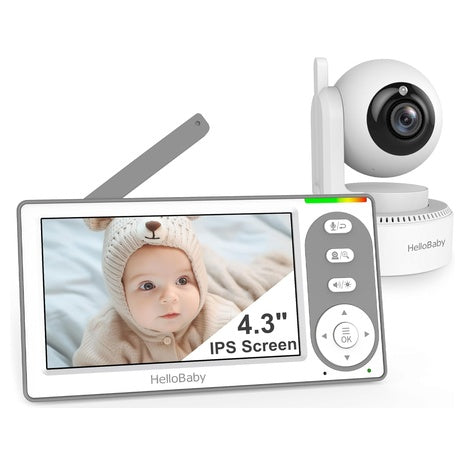 4.3" HelloBaby Video Baby Monitor with Pan & Tilt Camera