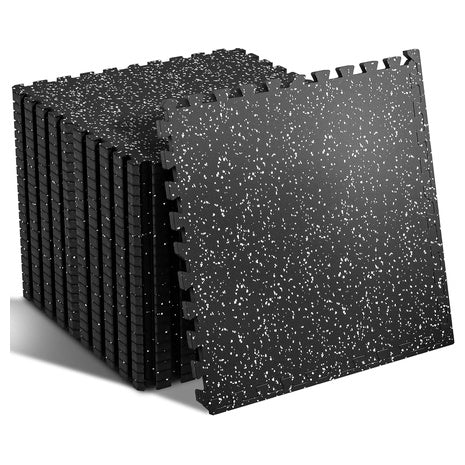 12-Piece 48 Sq Ft Interlocking Gym Flooring Mats