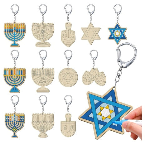 24 DIY Chanukah Keychains