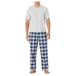 Amazon Essentials Men's Cotton Stretch Poplin Pajama Set