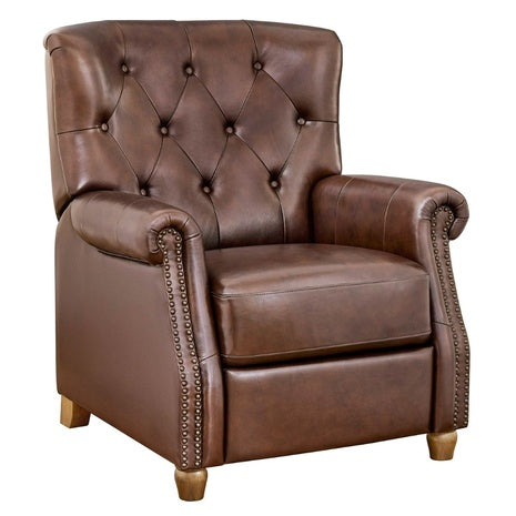 Pioneer Woman Harper Leather Recliner W/ Whiskey Upholstery (2 Colors)