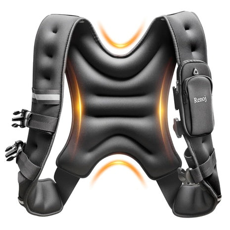 Weighted Vest W/Reflective Strips & Storage Pocket (11LB)