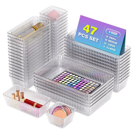 47-Piece Drawer Organizer Set