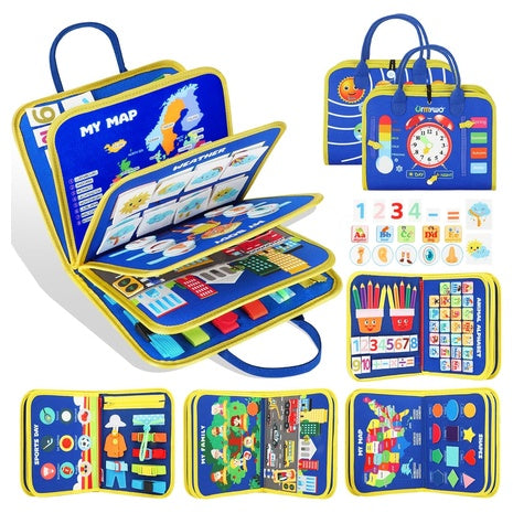 Montessori Busy Board Toddler Activity Book