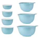 KitchenAid 7-Piece Plastic Nesting Mixing Bowl Set and Prep Bowls with Lids