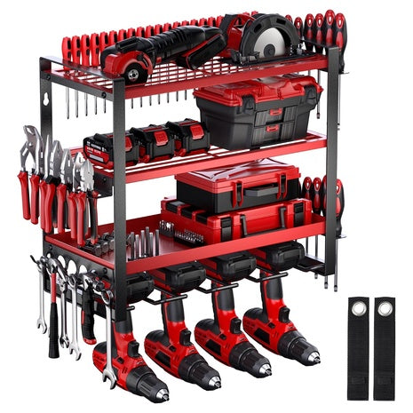 4-Tier Power Tool Organizer / Holder (Up To 200lbs) (2 Colors)