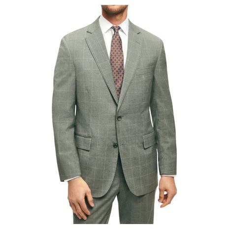 Men's Classic Fit Windowpane 1818 Suit