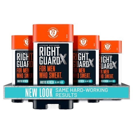 4-Pack Right Guard Xtreme Defense Gel Deodorant
