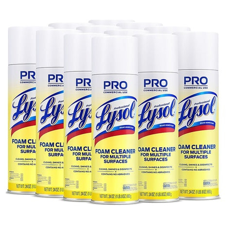 12 Lysol Foam Cleaner