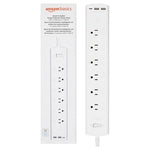 Amazon Basics Smart Power Strip with 6 Outlets & 3 USB Ports