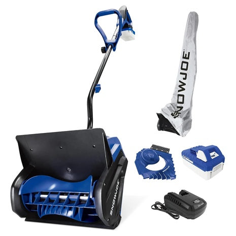 Snow Joe 24V Cordless Electric Snow Shovel Kit w/ Cover & Scraper